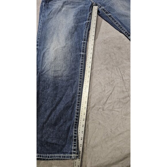 Buckle BKE Seth Jeans Men 36R Blue Relaxed Dark Wash Denim (HL16) - Picture 4 of 5